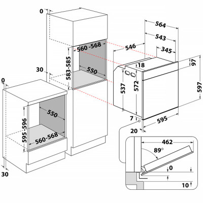 Духовой шкаф Whirlpool WOI5S8PM2SWAWMD54MWWOI78PT1SBA (WOI5S8PM2SWA) Вінниця - фото 5