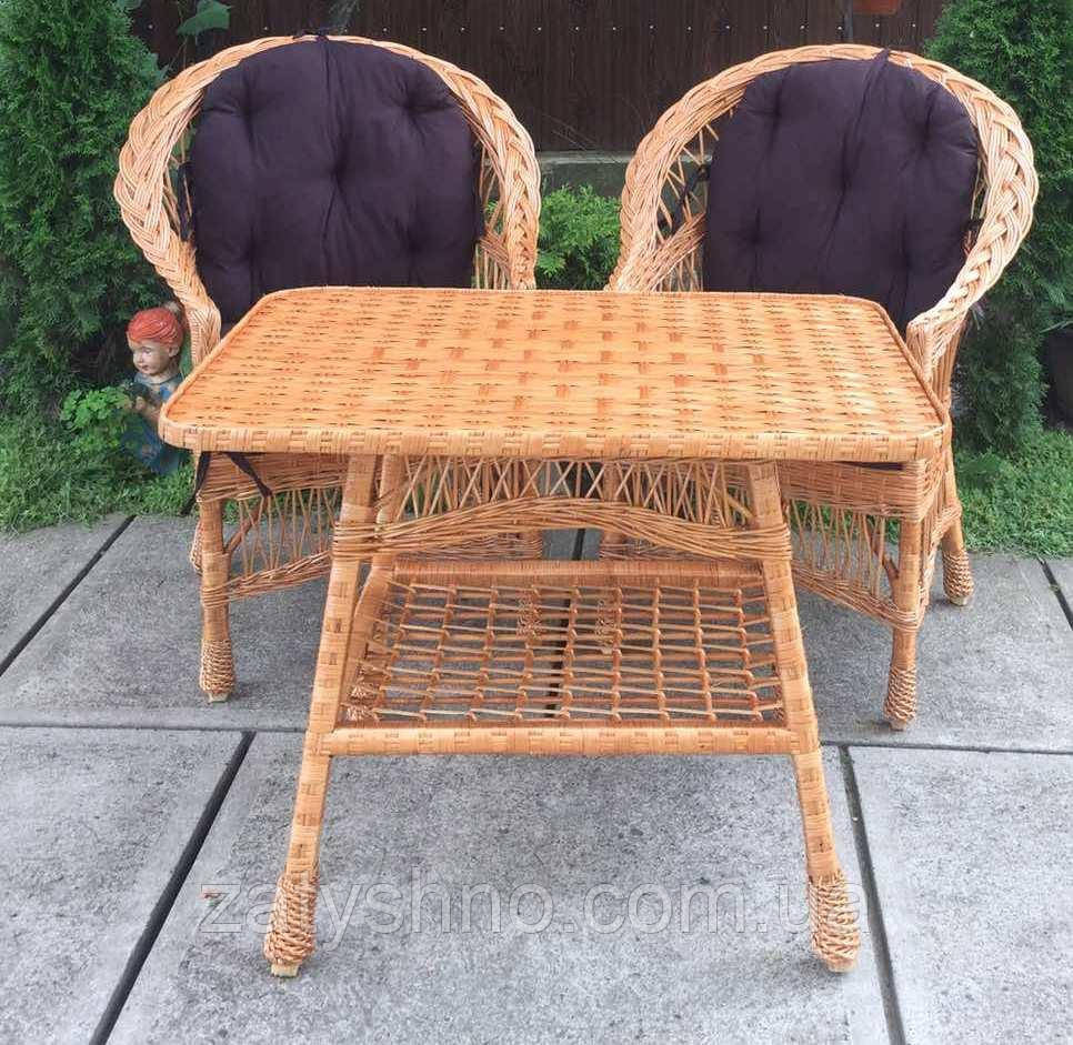 Меблі з накидками зі столом| Меблі з лози плетені з лози | Київ - фото 2