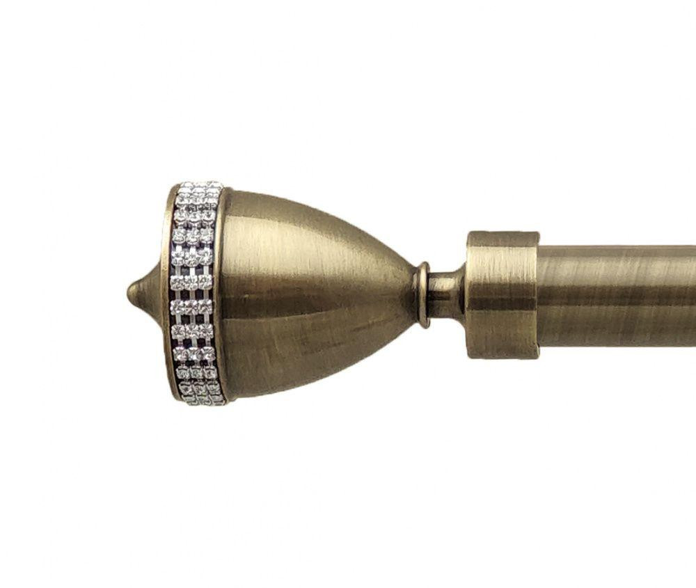 Карниз Orvit Етернія металевий дворядний техно гладка труба кільце металеве Антик 25\19 мм 200 см Львов - изображение 2