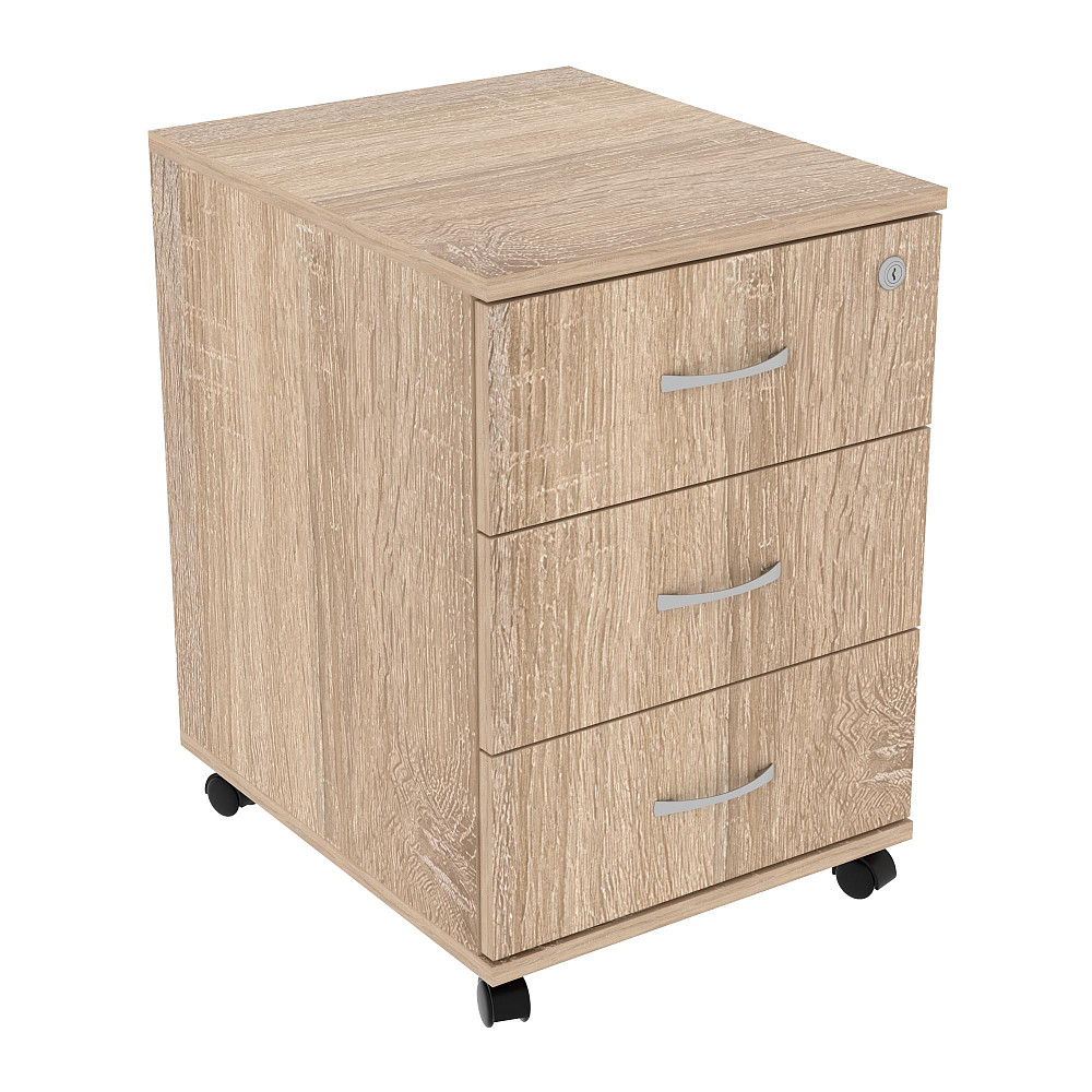 Тумба офисная ТМ-2, Дуб Сонома, 400/480/590 Львов - изображение 1