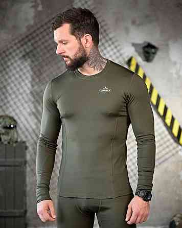 Термобелье олива мужское Vaude штаны и кофта облегающее Одесса