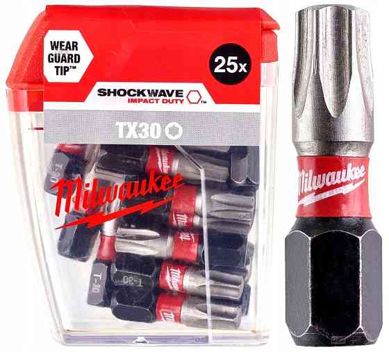 Біта SHOCKWAVE MILWAUKEE, TX30, 25мм, (25шт) Одесса