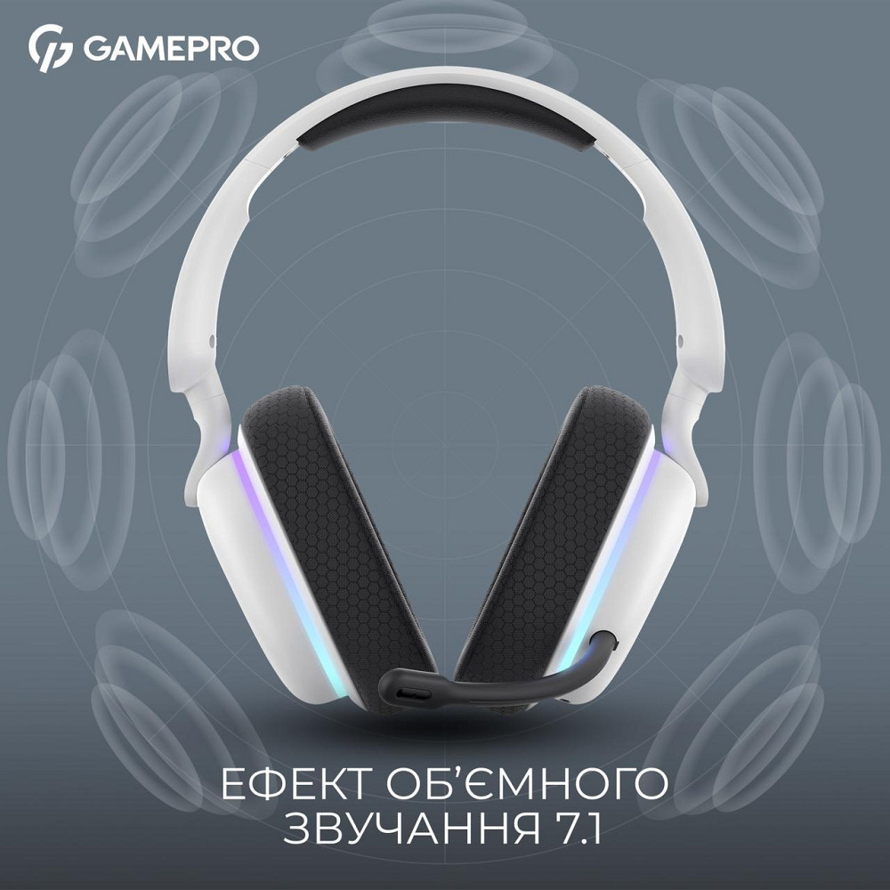 Гарнітура GamePro Asgard Bragi White (HSW250W) ( Білий ) Харків - фото 8