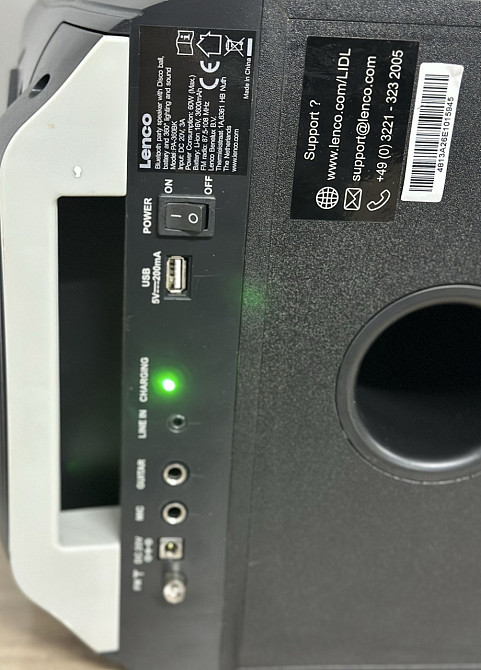 Колонка блютуз Lenco PA-360Bk. Харьков - изображение 2