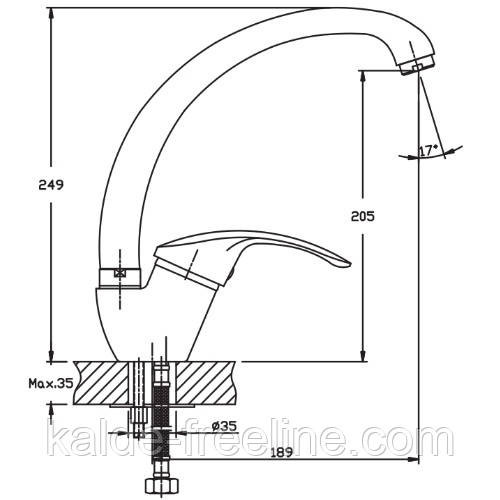 Змішувач для мийки Haiba Mars Chr-011 Харків - фото 2