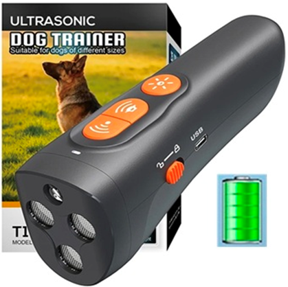 Відлякувач собак ультразвуковий акумуляторний Ultrasonic T1 з ліхтариком Type-C Вінниця - фото 2
