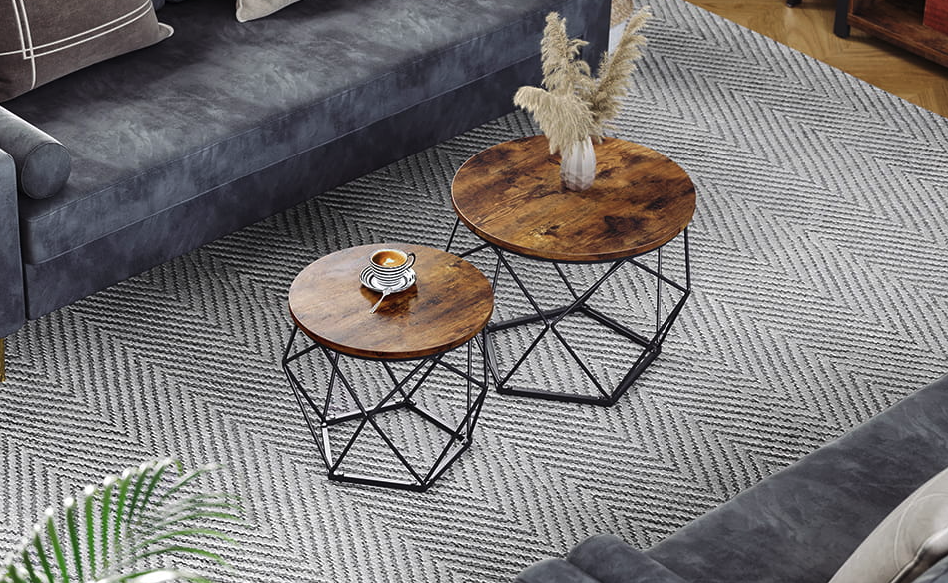 Комплект журнальних столиків Leobert Watson 2 шт в стилі Loft Київ - фото 3