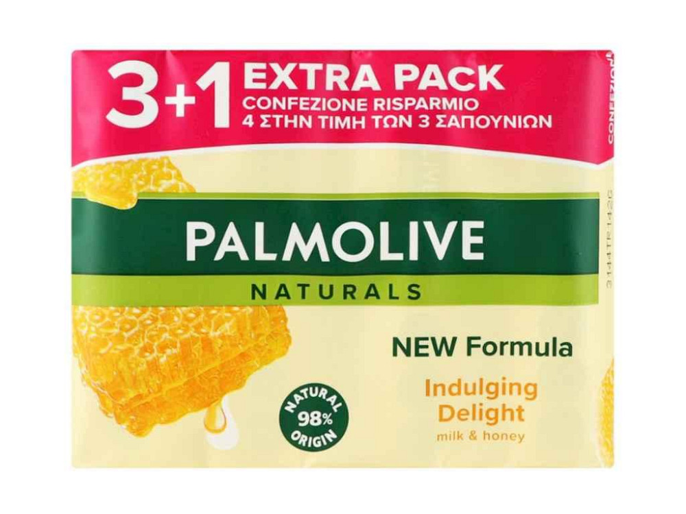 Мило Натурель Молочко та Мед 90г*4 шт ТМ PALMOLIVE Solmir Київ - фото 1