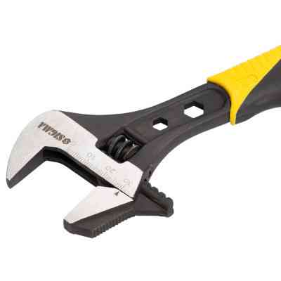 Ключ Sigma разводной с переставной губкой 200мм, 0-30мм CrV (TPR) (4100921) Винница