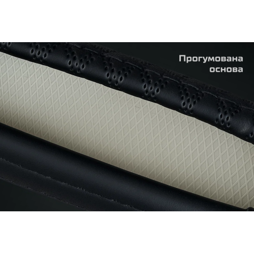 Чохол на кермо VLCU-1409009 L чорний з оздобленням з БО Харків