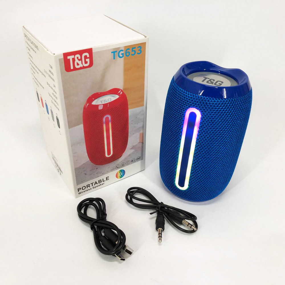 Колонка на акумуляторі зі світломузикою TG653, Bluetooth колонка з динамічним підсвічуванням XM-61 Львів - фото 12