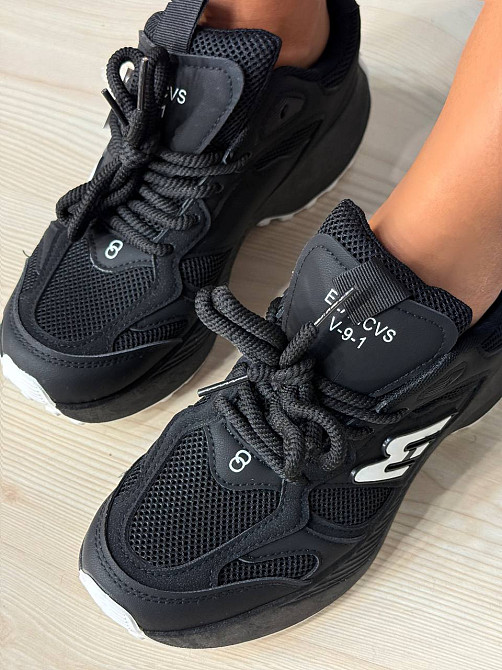 Кросівки жіночі Violeta 136-33 комбіновані на високій підошві чорні, 41, 25,5 см Київ - фото 8