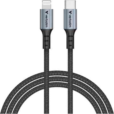 Дата кабель USB-C to Lightning 1.2m black Verbatim (31844) Винница