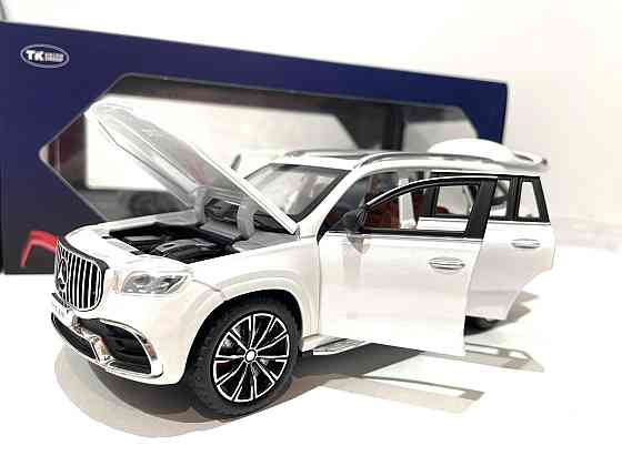 Машинка металева АвтоЕксперт Mercedes-Benz GLS 1:24 світло/звук Біла (GT-1076) Чернігів