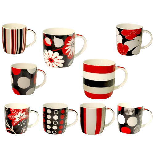 Чашка Червоне і чорне 360мл 2183 S&T Житомир - фото 1