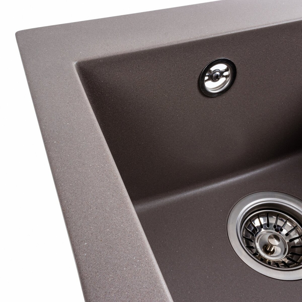 VALESO Гранітна мийка для кухні VALESO 4150 SOKIL матова Дюна Київ - фото 4