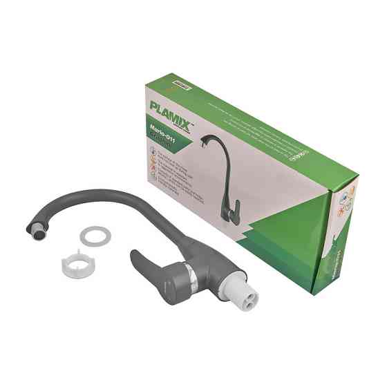 Змішувач для кухні Plamix Mario-011 Graphite (без підведення) (Колір графіт) (PM6099)   ( 21357 ) Харьков