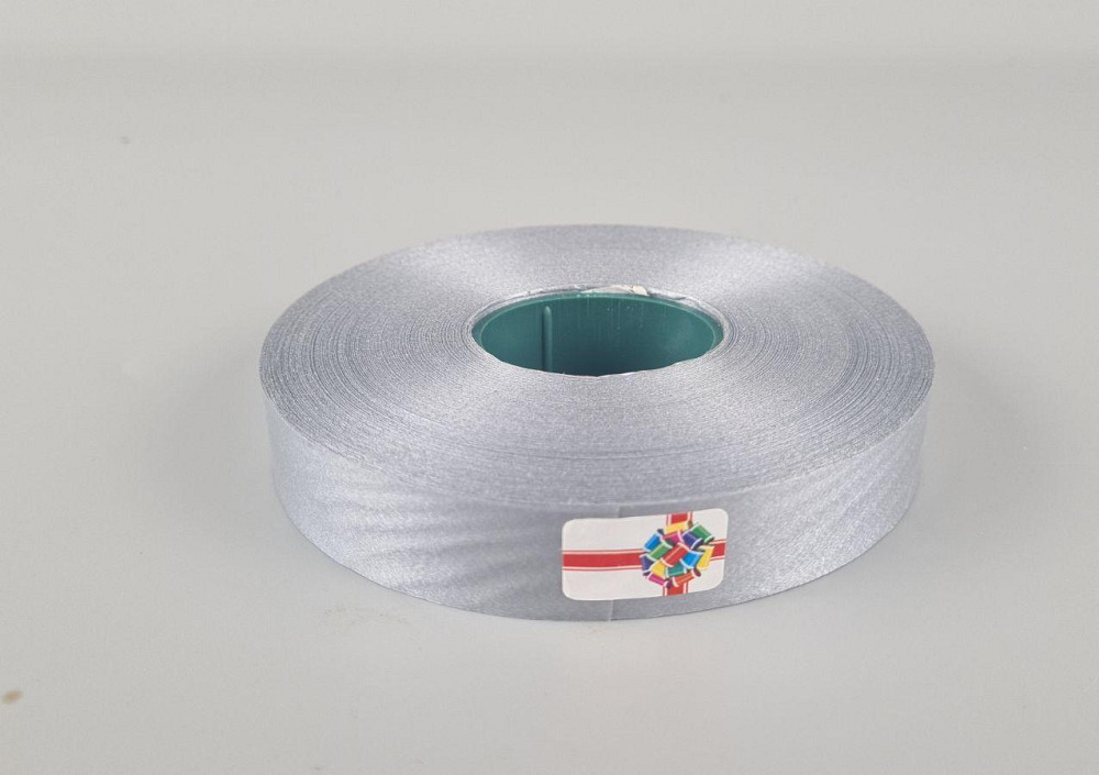 Стрічка поліпропіленова для повітряних куль і подарунків 2 см х 100 ярдів сіра (1 пачка) Харків - фото 2