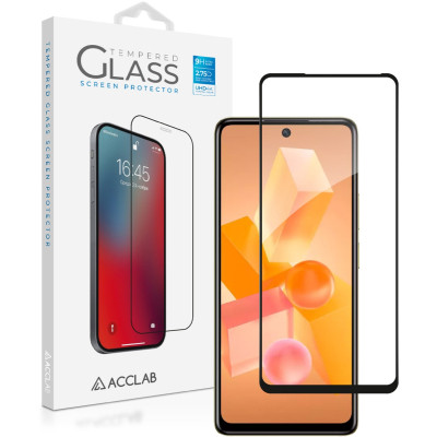 Стекло защитное ACCLAB Full Glue Infinix Hot 40 Pro Black (1283126589225) Винница - изображение 1