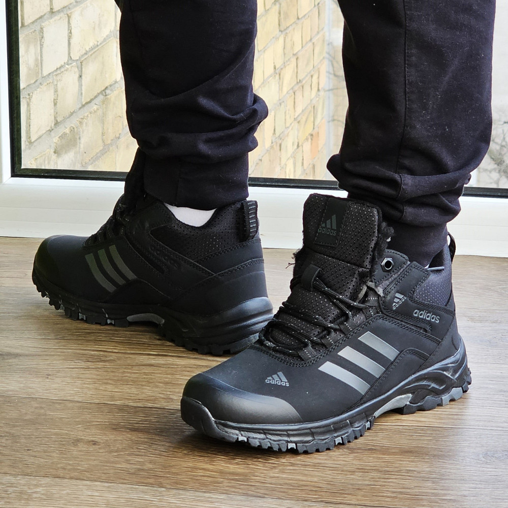 Зимние Кроссовки Adidas Climaproof с МЕХОМ Черные Мужские Ботинки Адидас (размеры: 42) - 59-4 Днепр - изображение 3