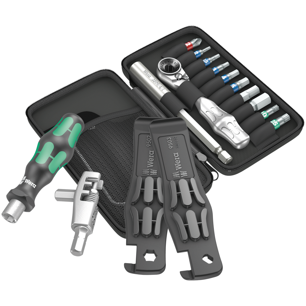Набір торцевих головок і біт з тріскачкою Wera 1/4" 40од. 05004183001 Одеса - фото 3