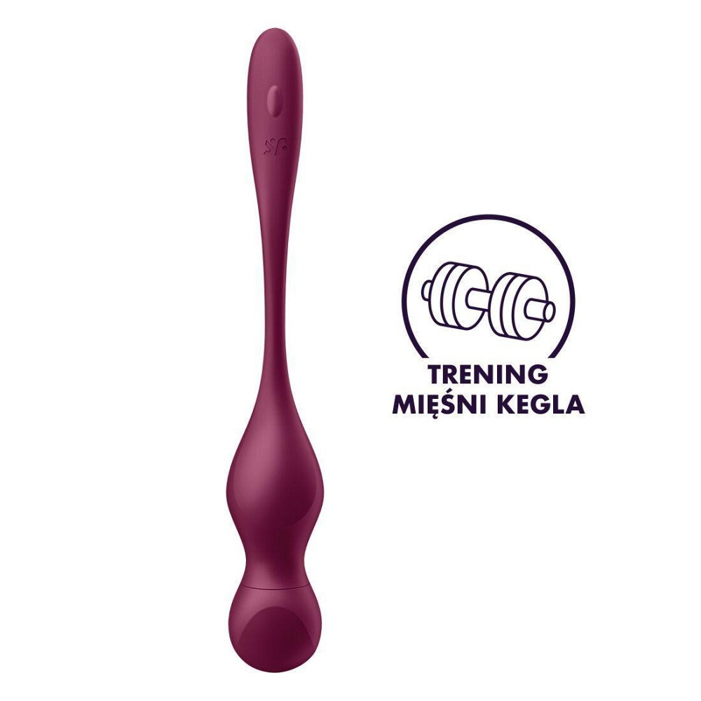 Смарт-вагінальні кульки з вібрацією Satisfyer Love Birds Vary Connect App, змінювана маса, пульт ДК Sex Aura Київ - фото 2