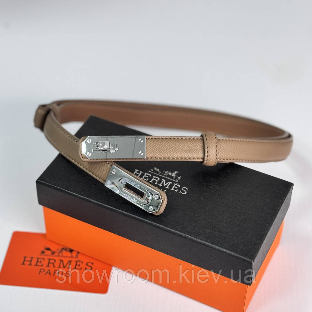 Женский кожаный ремень Hermes Гермес (280-2) тауп Киев - изображение 1