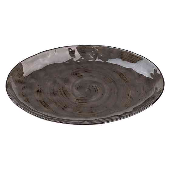 TS Kitchen Тарілка порцелянова плоска овальна 35 х 23.5 см сервірувальне блюдо для нарізки Lugi Коломыя