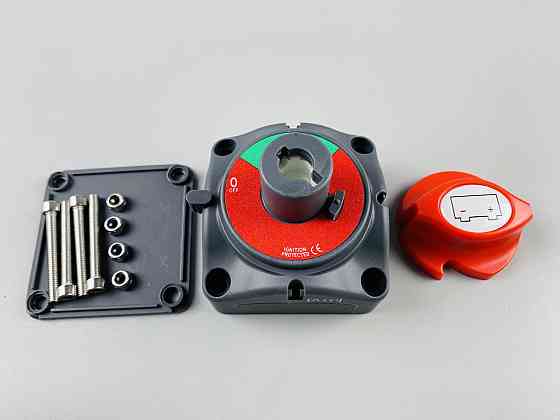 Вимикач маси універсальний механічний дистанційний 12/24 В (червона мідь) 300A Мукачево