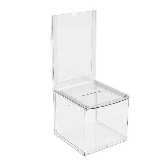 Скринька для пожертвувань EKOSTAR із замком 215х215х200/500 мм Київ