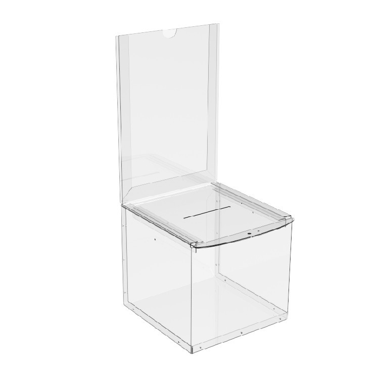 Ящик для пожертвований EKOSTAR с замком 215х215х200/500 мм Киев - изображение 3