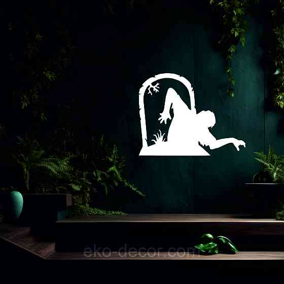 Декоративне настінне Панно «Кладливо», Декор на стіну 70*54 см, Білий Київ