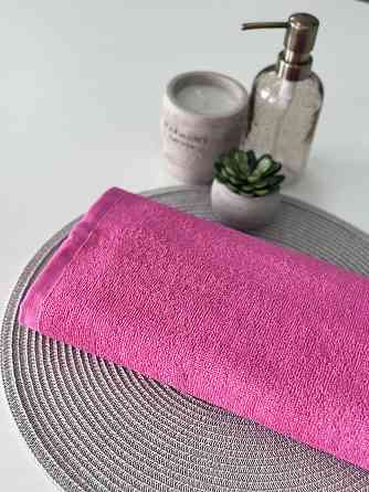 Полотенце махровое Ideal Textile 50х90 см однотонное 400 г/м2 (56860342) Рожевий 1 шт Черновцы