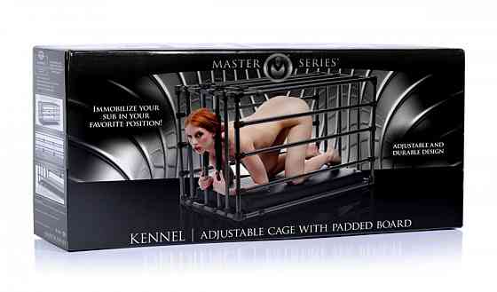 Міцна розбірна клітка для покарань Kennel Adjustable Bondage Cage Sex Aura Київ
