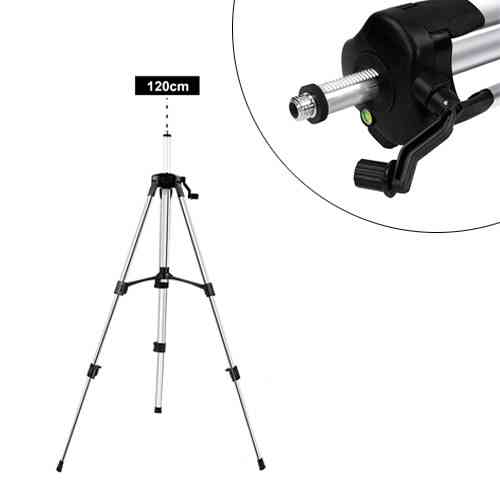 Алюмінієвий штатив 120см 5/8 для лазерного рівня та нівеліра професійна стійка Київ