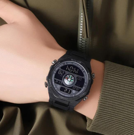 Часы наручные SKMEI 2209BKBK, BLACK-BLACK, Compass, Pedometer, 10323 Днепр