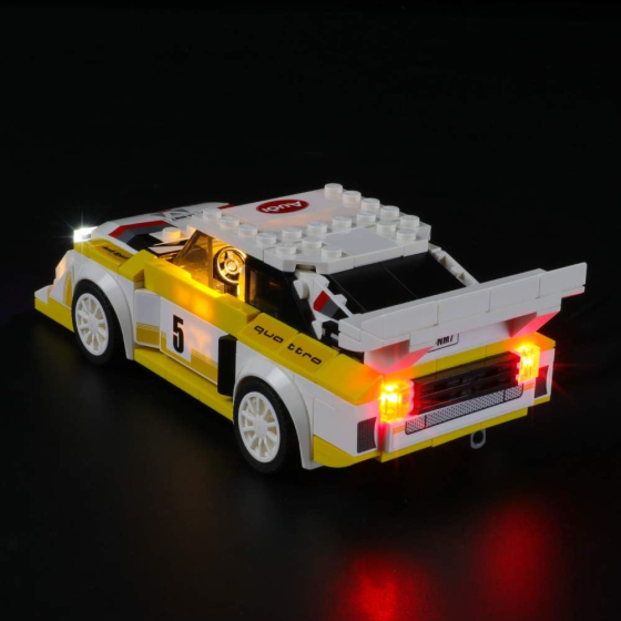 LED-підсвічування Lightailing для LEGO Speed Champions Audi Sport Quattro S1 (76897), світлодіодний набір Київ