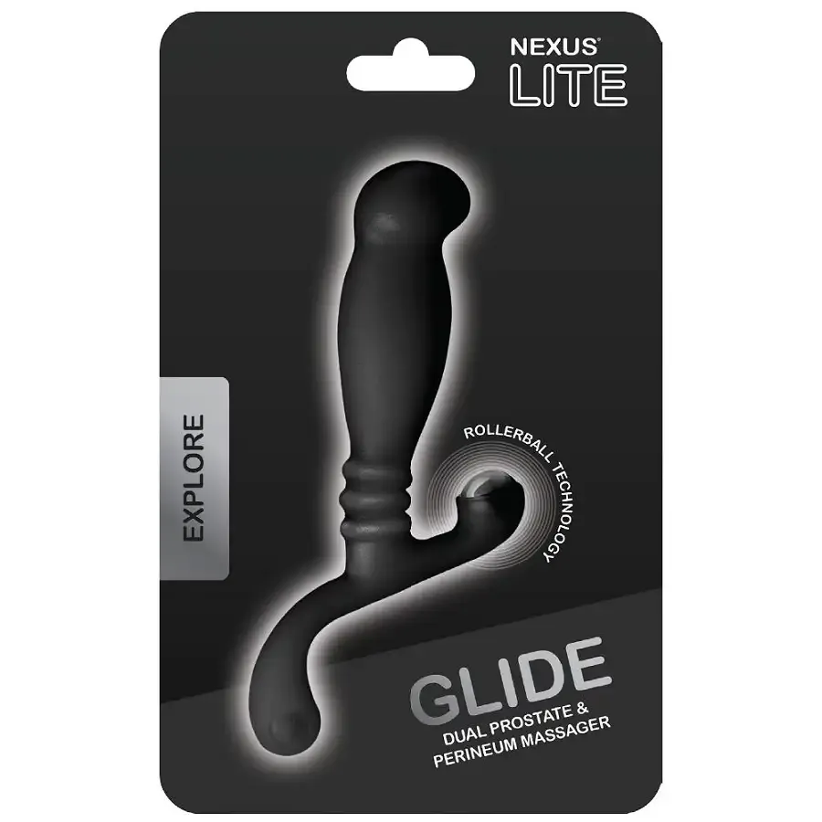Масажер простати Nexus Glide Black для новачків, ультрастимулюючий, з масажером промежини Львів - фото 2