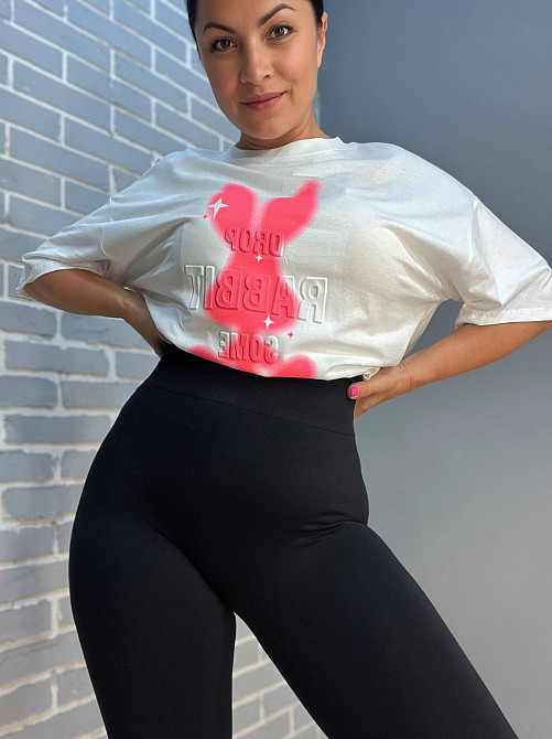 Лосини жіночі LADY HUREM 16312 однотонні пуш-ап фітнес утягуючий пояс чорні, чорний, S-M Київ - фото 17