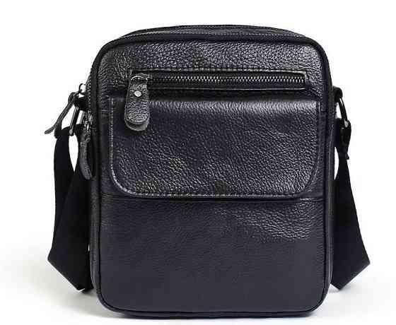 Сумка мужская зернистая Vintage 14704 Черная Киев