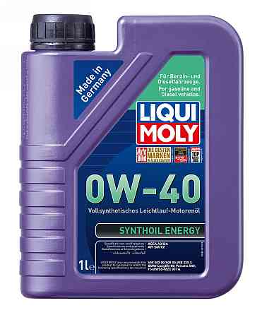 LIQUI MOLY 9514 Synthoil Energy SAE 0W-40 — Повністю синтетична моторна олива | Максимальний захист двигуна та легкий запуск у буд Ковель