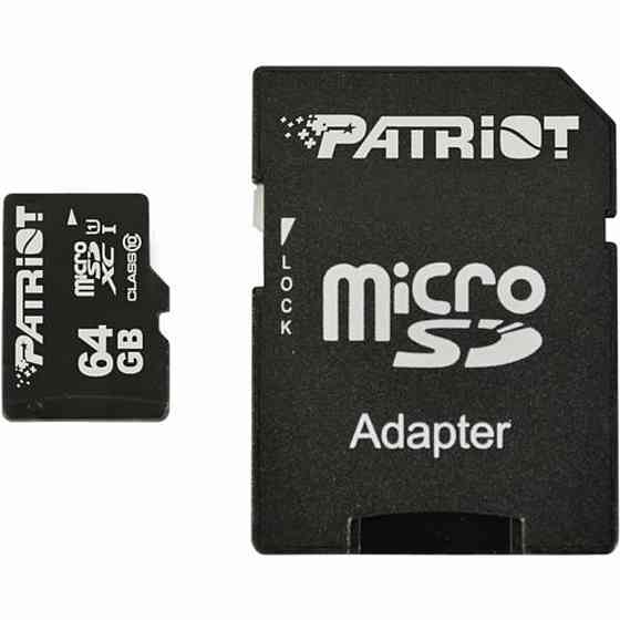 microSDXC (UHS-1) Patriot LX Series 64Gb class 10 (adapter SD) Київ
