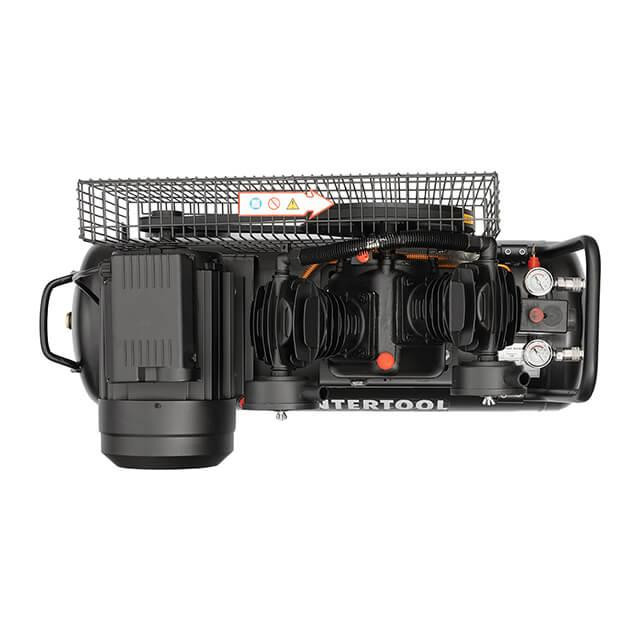 Компресор, 50 л, 3,0 кВт, 220 В, 10 атм, 500 л/хв, 2 циліндри, 83 дБ INTERTOOL PT-0016 Київ - фото 9