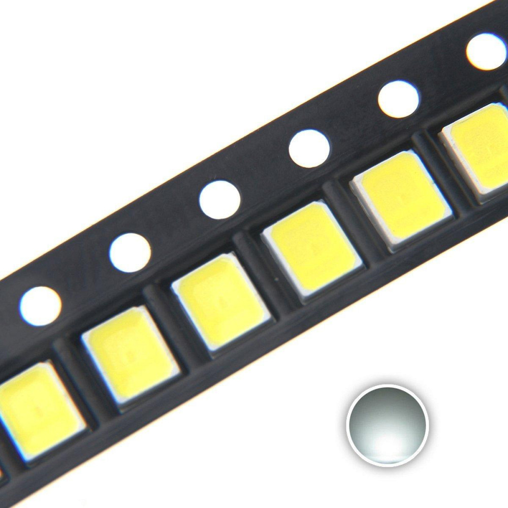 SMD LED світлодіоди 5630/5730, 3В 0.2Вт 35–40 лм, 100 шт, білий холодний, для підсвітки та ремонту MasterSem Київ - фото 1