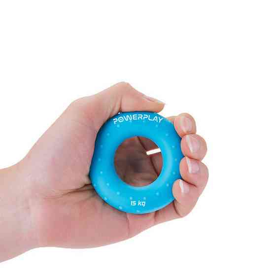 Эспандер кистевой силиконовый PowerPlay PP-4338 Hand Grip Light 15 кг. Голубой Киев