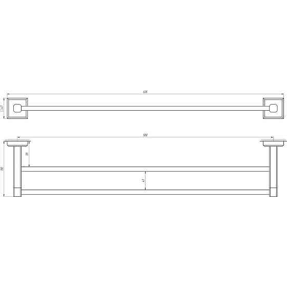 Держатель полотенец TOPAZ TKB 9911/60 (000021223) Киев