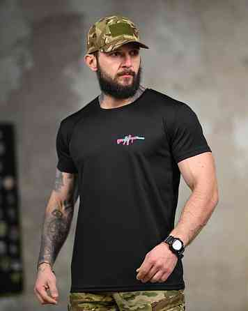 Тактична футболка SELION Gun black ТР6766 Одеса