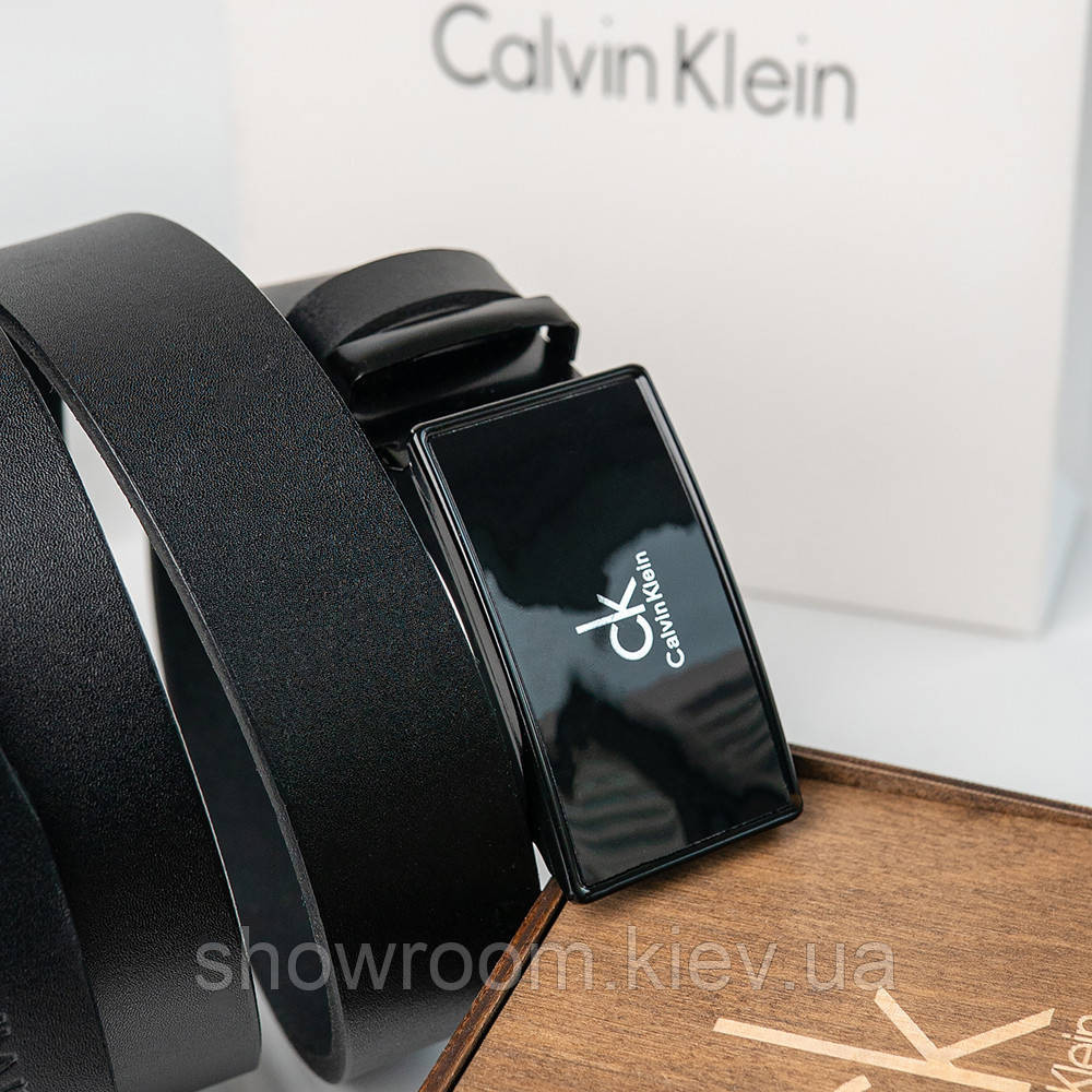 Мужской кожаный ремень с пряжкой автомат Ск (456) Киев - изображение 2