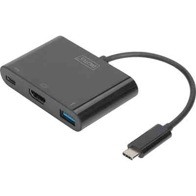 Переходник USB-C to HDMA 2xUSB Digitus (DA-70855) Винница