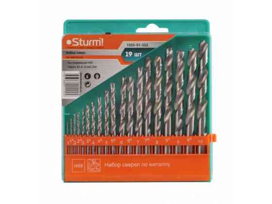 Набір свердел Sturm (1-10 мм, 19 шт) 1055-01-SS2 (читувати опис) Рівне